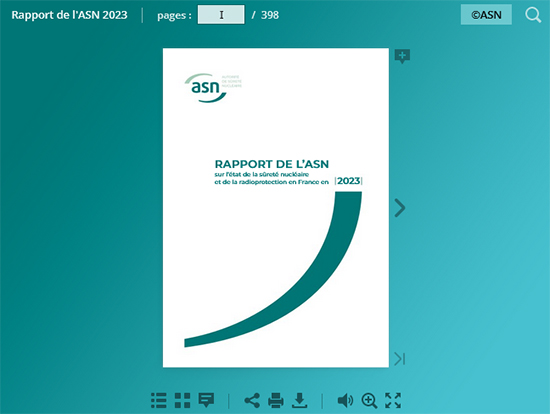  Rapport de l’ASN sur l’état de la sûreté nucléaire et de la radioprotection en France en 2023